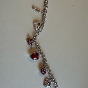 Swarovski  Heart Charm Bracelet